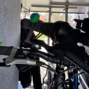 Bremshebelgummi am Fahrrad zur Transportstabilisierung