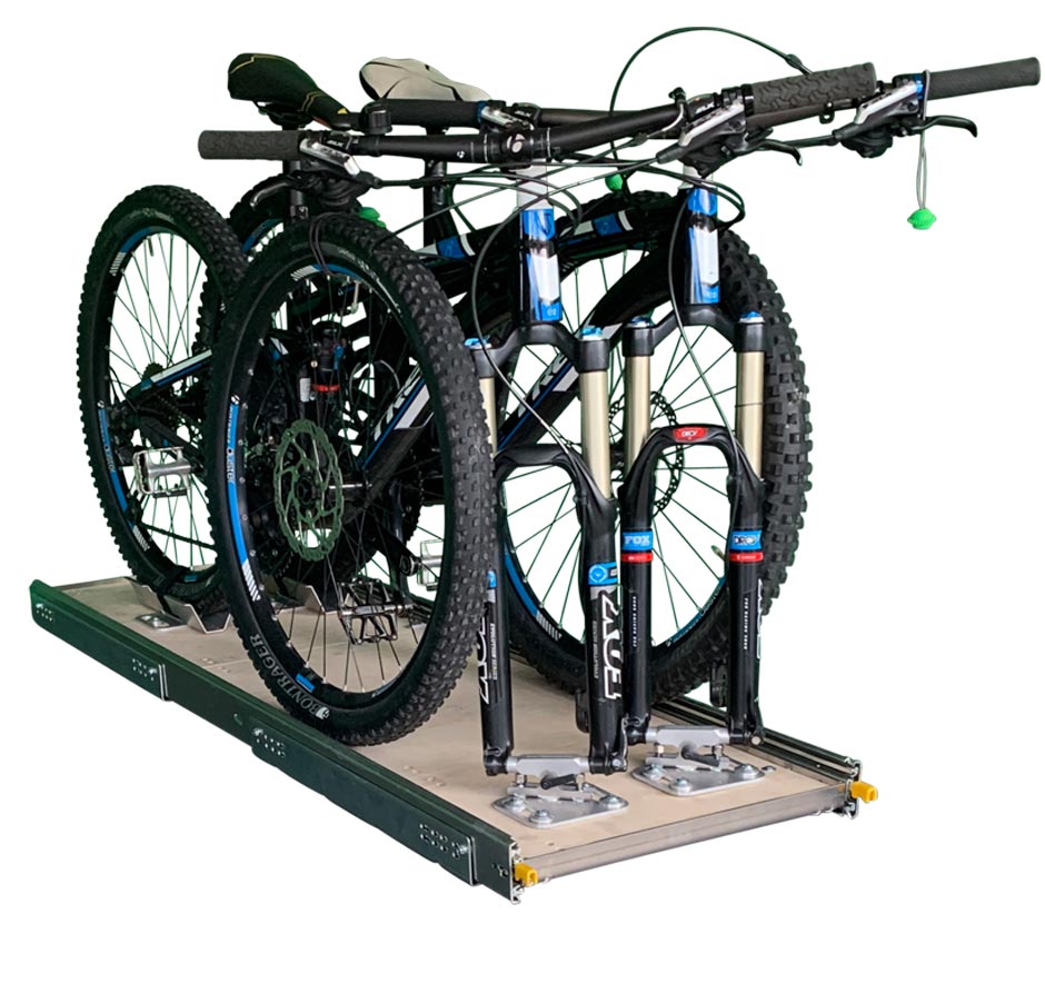 Gabel-Fahrradhalter-Vollauszug-Slideout-40-x-150-cm