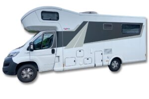 Frankia F-Line Wohnmobil – Fahrradauszug