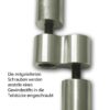 Adapter-In-Teilstucke-eingeschraubt Adapter-In-Teilstücke-eingeschraubt