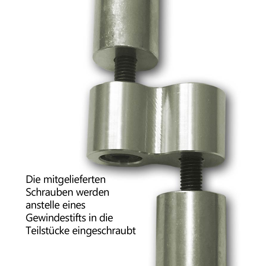 Adapter-In-Teilstücke-eingeschraubt