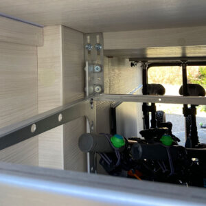 Fahrräder im bike-holder KOMBI SET Comfort 2.0 in einem Chausson Wohnmobil